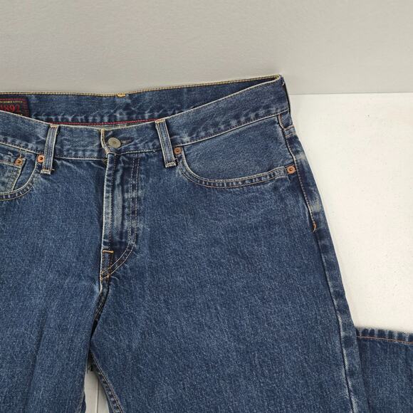 VTG Abercrombie bootcut jeans mens blue 32x30 denim Made USA 5849 - Picture 2 of 12